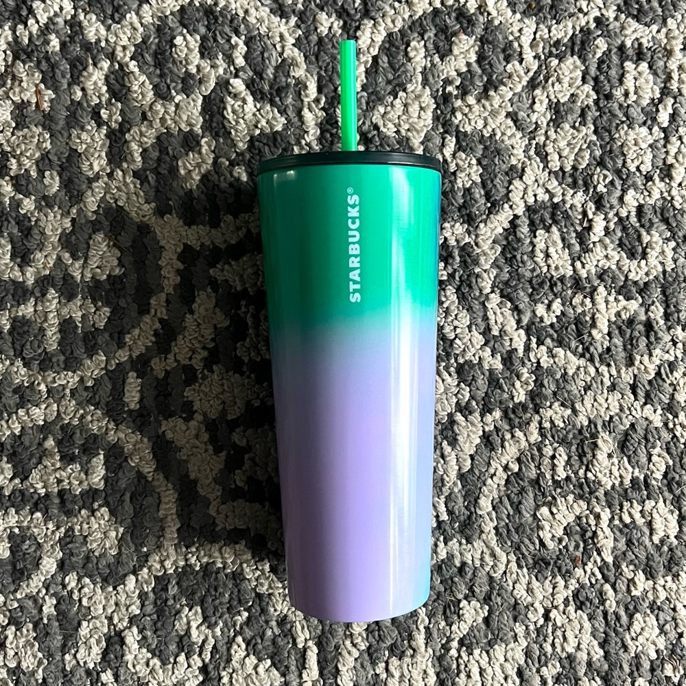 Starbucks Limited Edition Blue Green Purple Ombré Tumbler- Venti